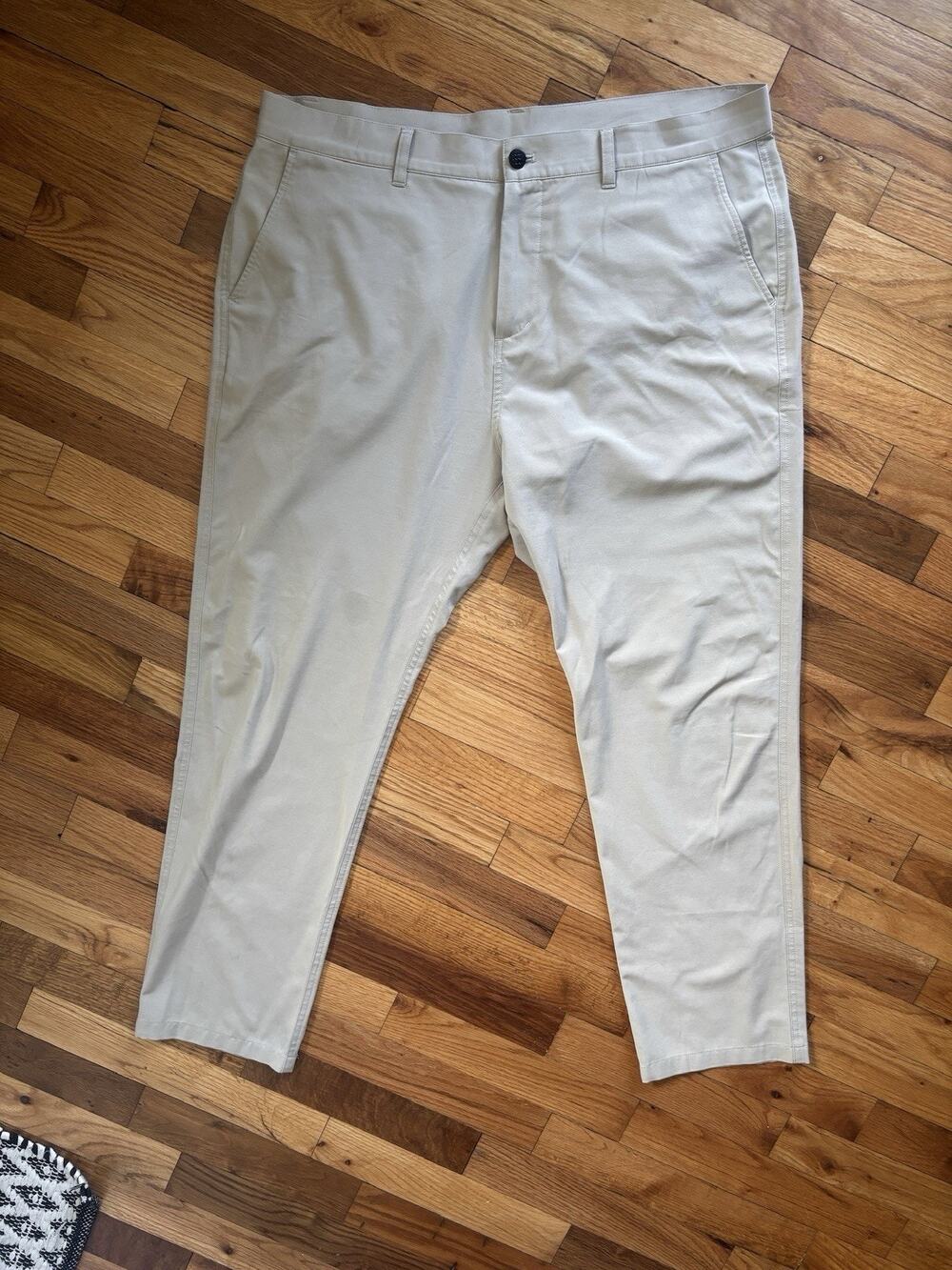 Free Fly Tradewind Pants Mens 36x30 Khaki Stretch Flat Front Golf Performance